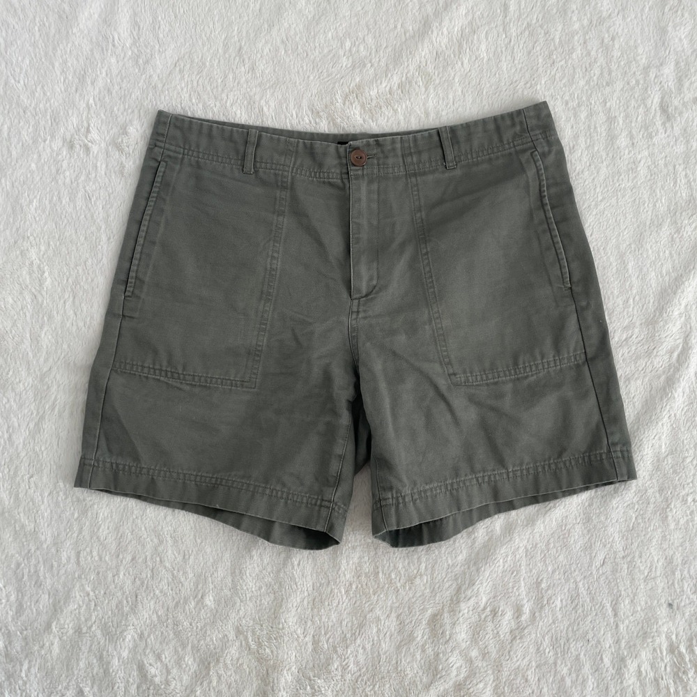 APC Rue Madame Paris Mens Olive Green Cotton Utility Shorts Size M RN 149947